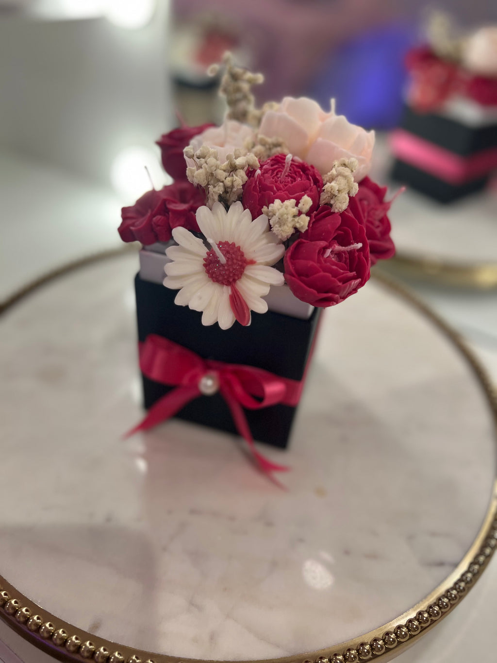 Decorative Flower Candles in Box
