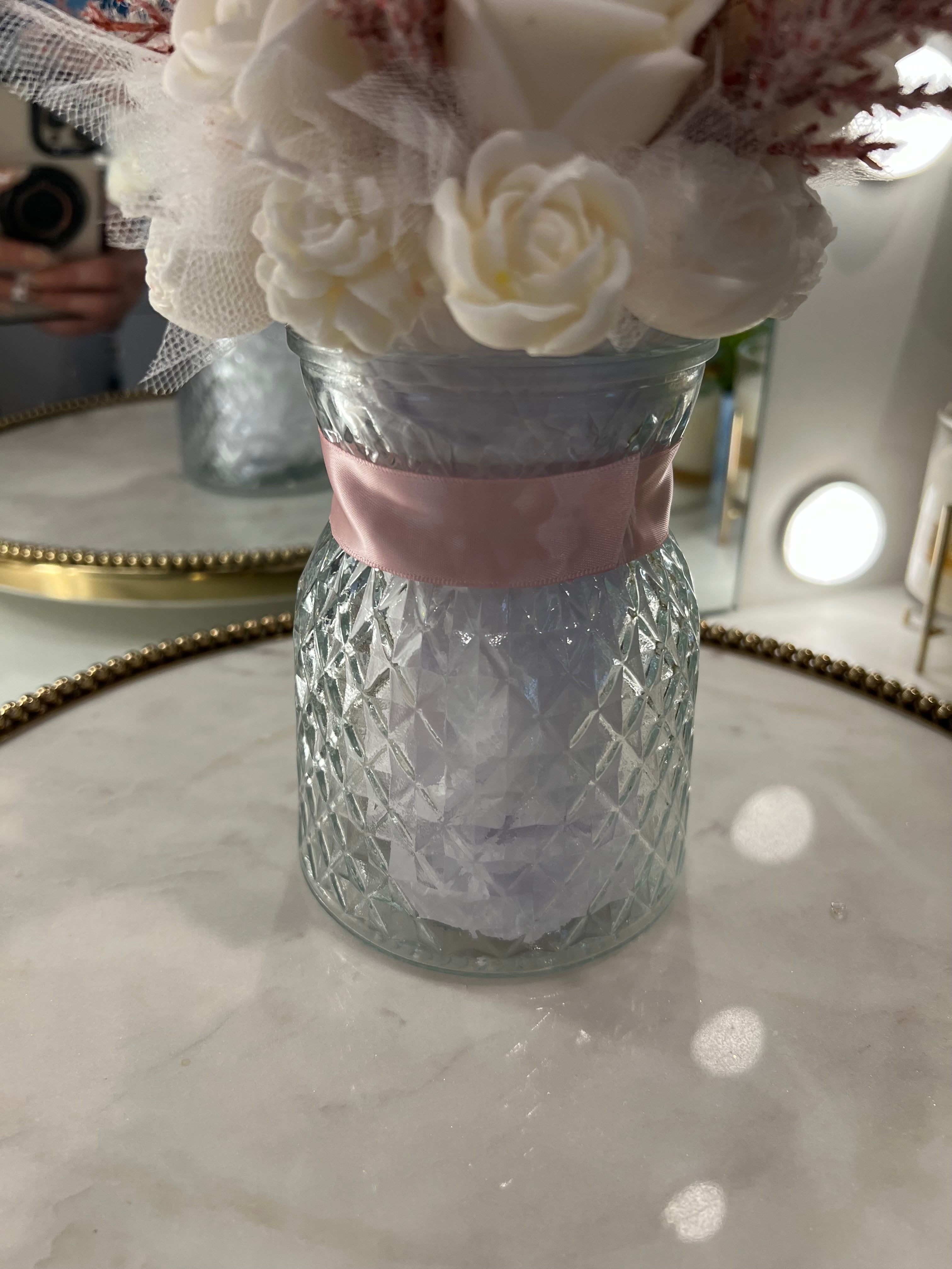 Floral Candle arrangement.