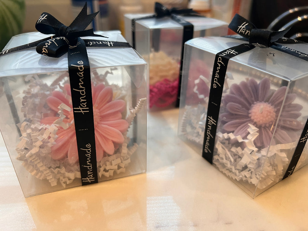 Flower Candles in Gift Boxes