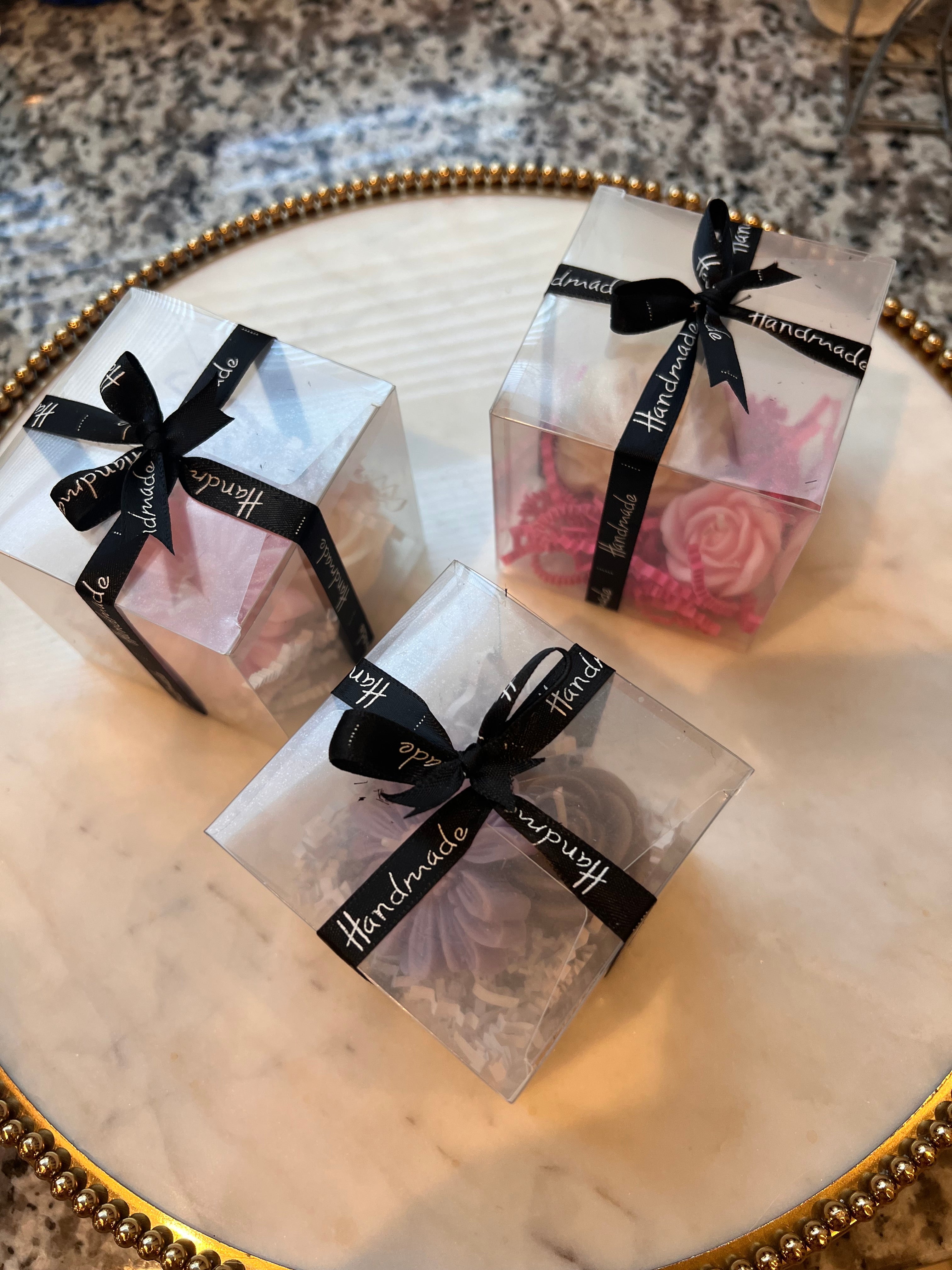 Flower Candles in Gift Boxes