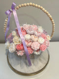 Floral Candle Basket