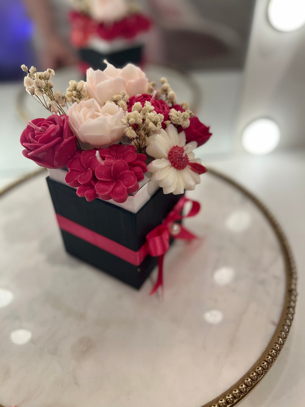 Decorative Flower Candles in Box