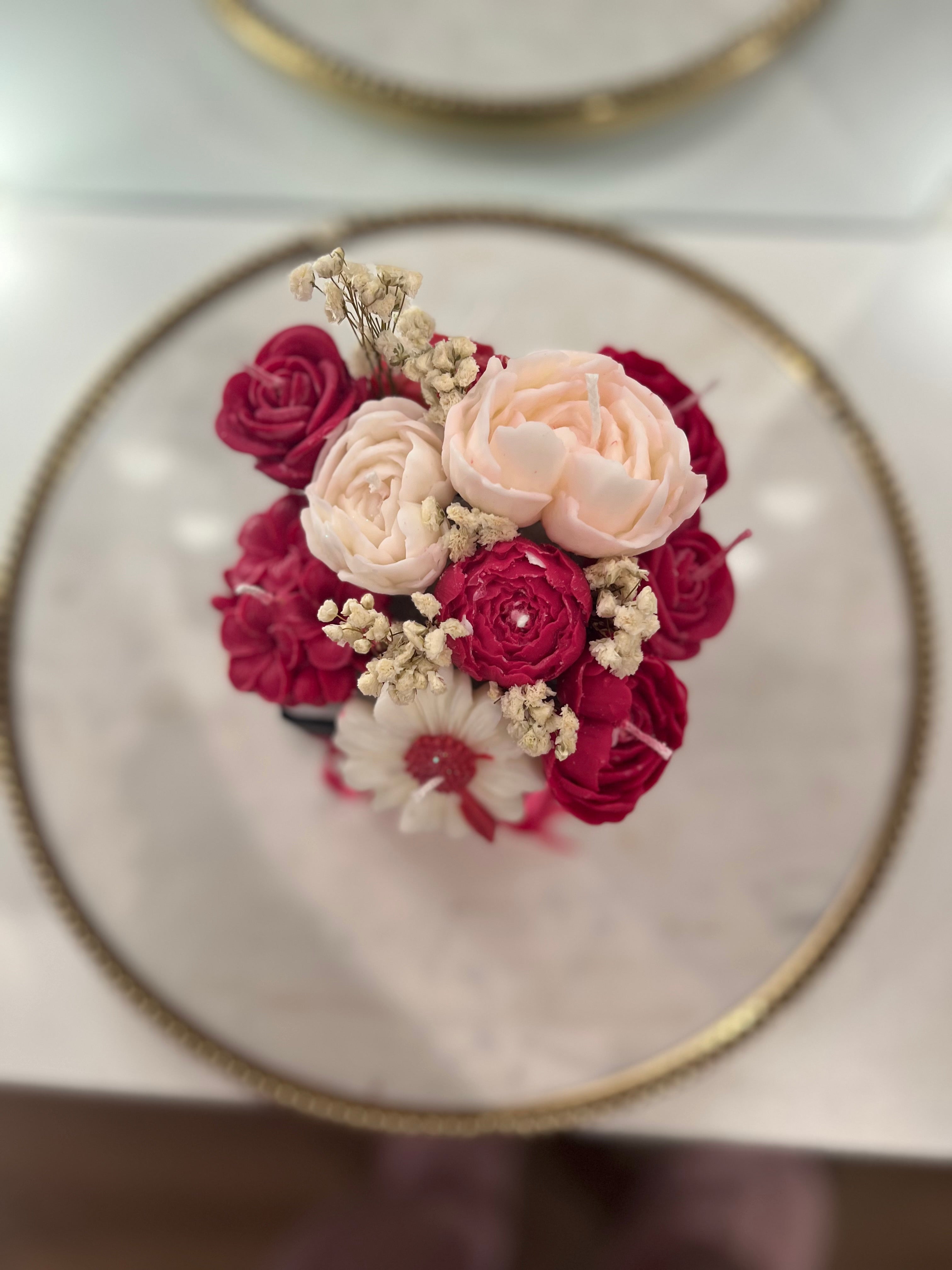 Decorative Flower Candles in Box