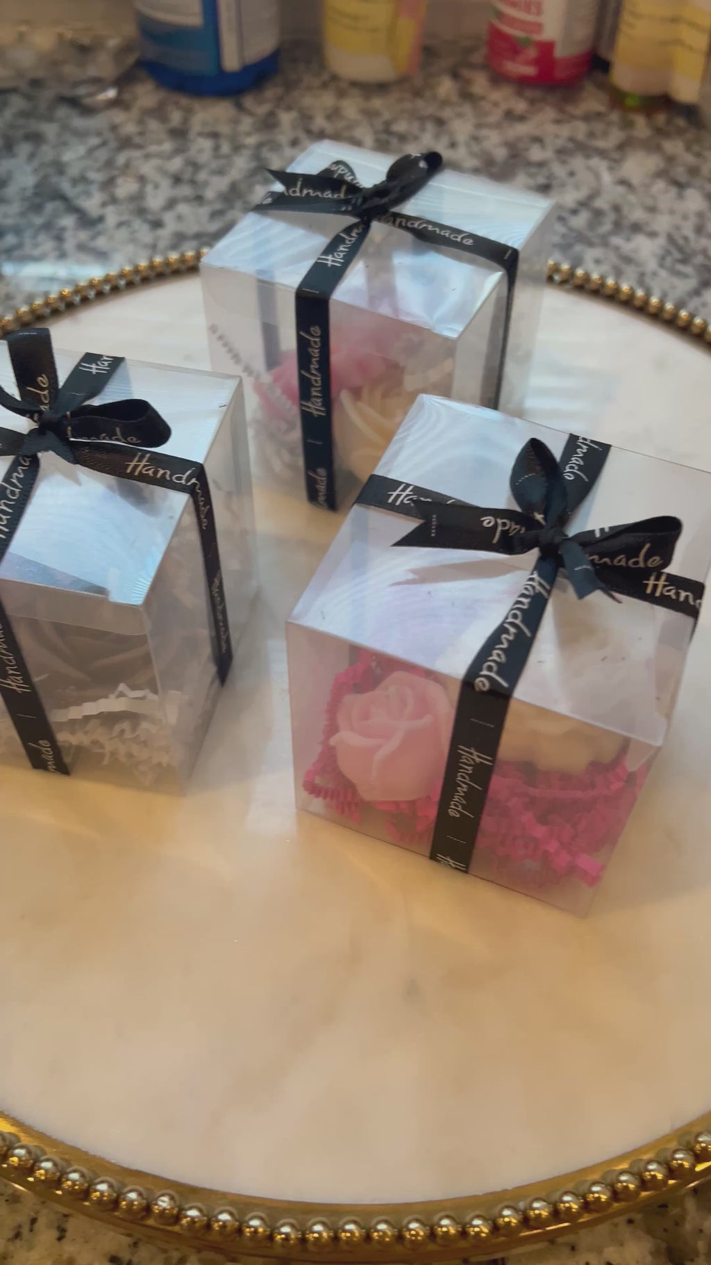Flower Candles in Gift Boxes