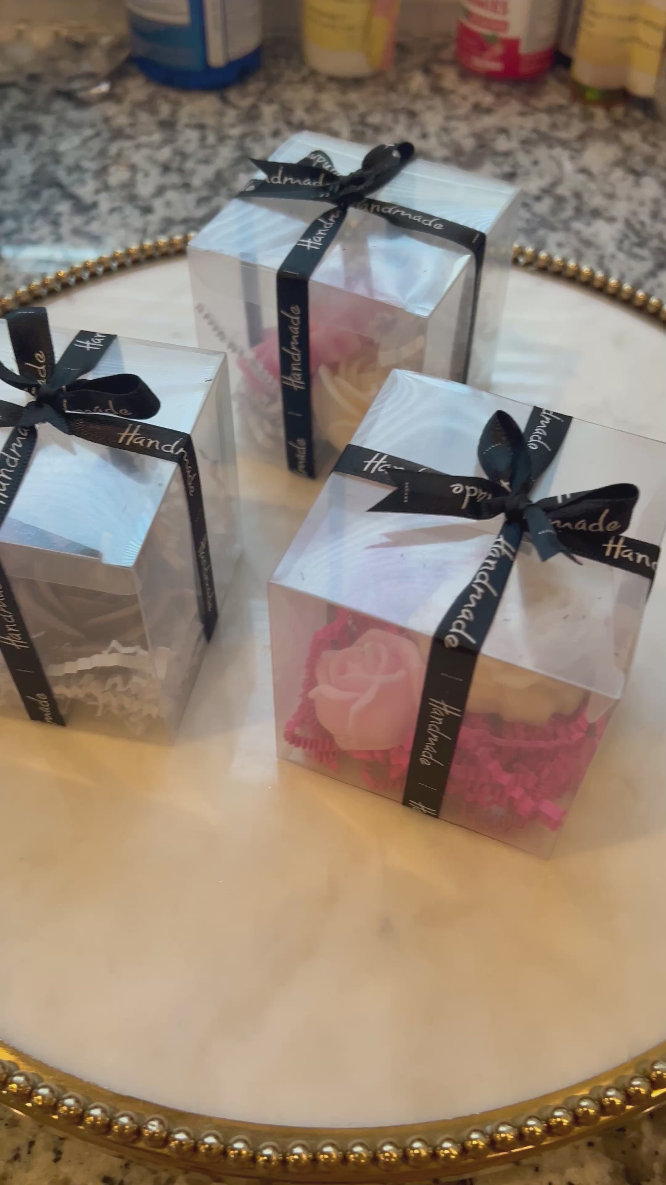 Flower Candles in Gift Boxes